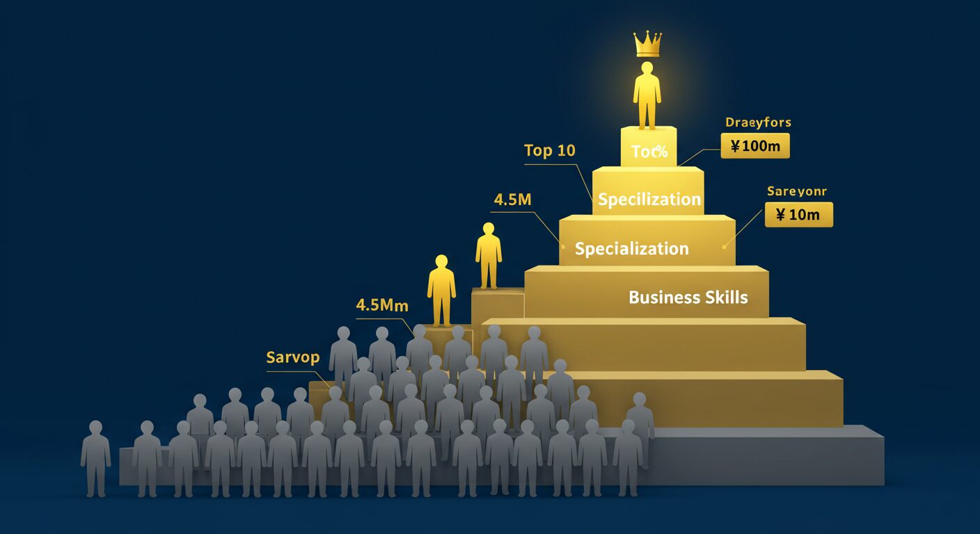上位10%の希少型エンジニアになる方法|年収1000万円プレイヤーの共通点
